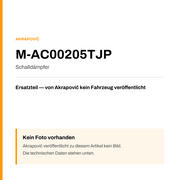 Akrapovic Schalldämpfer M-AC00205TJP — Platzhalter, kein Herstellerfoto verfügbar
