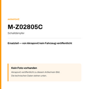 Akrapovic Schalldämpfer M-Z02805C — Platzhalter, kein Herstellerfoto verfügbar