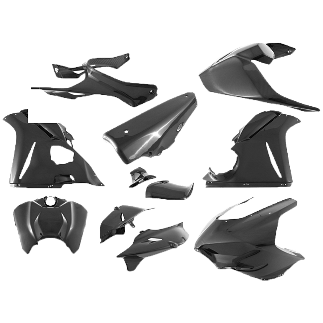 Conjunto completo de carenagens 200 Plain Carbon Fullsix Ducati Panigale V4/S (25-26) 