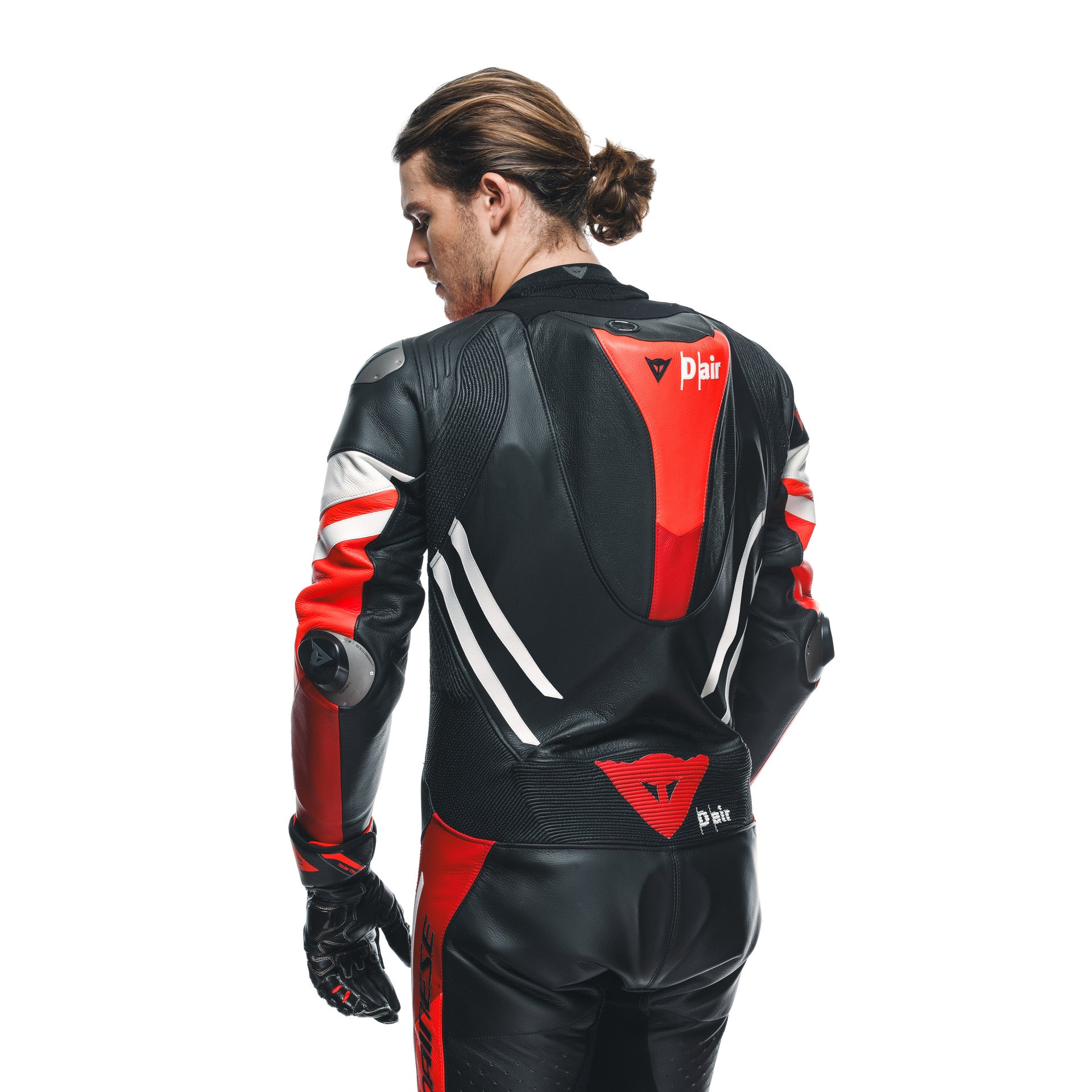 Dainese Misano 3 D-AIR® One-Piece Leather Suit – Perforated Airbag Racing Suit | Men | Red 