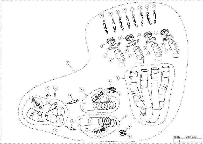 Akrapovic Coletor (Aço Inoxidável) Honda CBR 1000 RR-R SC82 (24-26) E-H10R11 