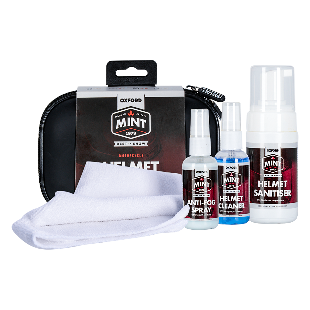 Oxford Mint Kit de Cuidados para Capacetes "Helmet Care Kit" - 4 peças 