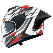 Nolan N60-6 Sport Helmet Corsa White / Black / Red / Metal Finish 356 