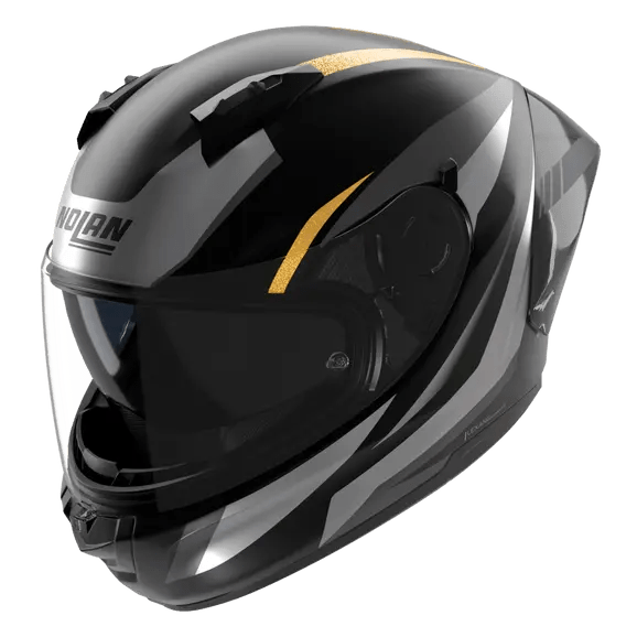 Nolan N60-6 Sport Capacete Lesmo Preto / Cinza / Antracite / Ouro / Acabamento Metálico 354 