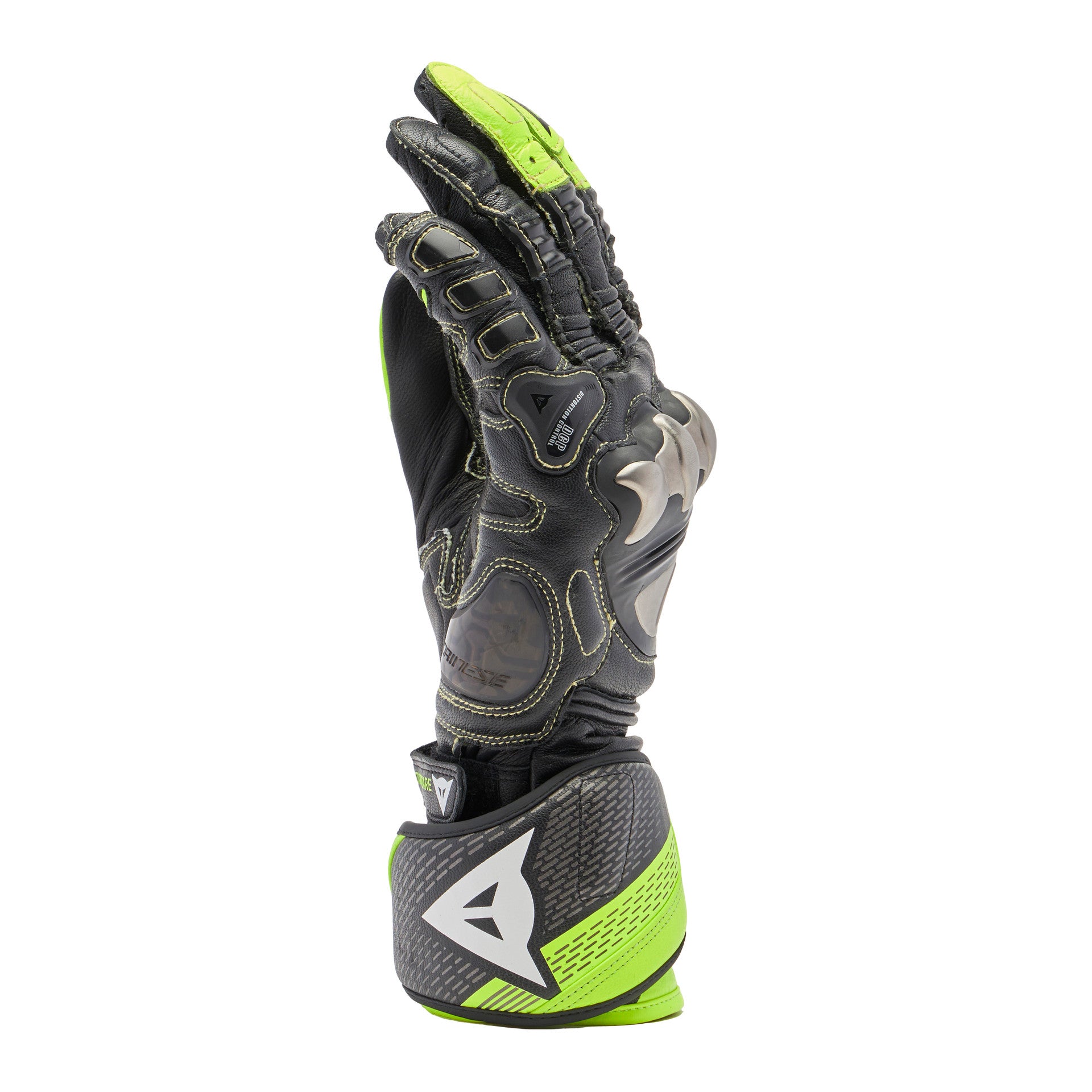 Dainese Full Metal 7 Racing Motorcycle Leather Gloves | Men's | Neon Yellow/Black 