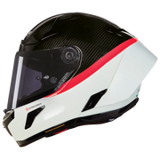Capacete Nolan X-804 RS Ultra Carbon Branco/Vermelho D.O.C 346 