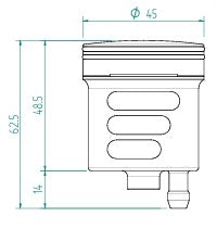 Reservatório de Óleo de Travão e Embreagem LighTech 30 cm³ – Alumínio CNC, colorido | Reservatório Universal para Motocicletas 