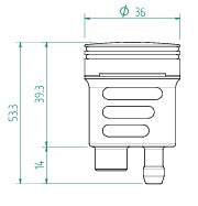 Reservatório de Óleo de Travão e Embreagem LighTech 16 cm³ – Alumínio CNC, colorido | Reservatório Universal para Motocicletas 