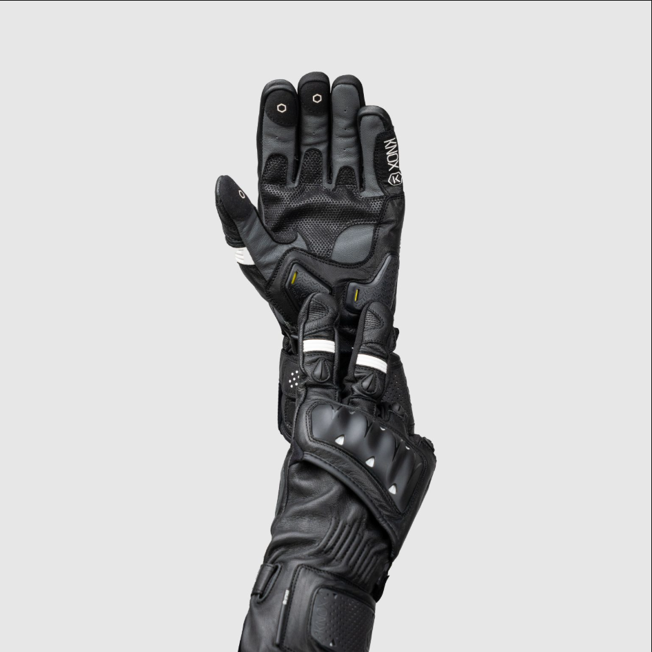 Knox Oulton MK2 Luvas de Desporto em Pele | Homem | Preto/Branco | 1011352160050 