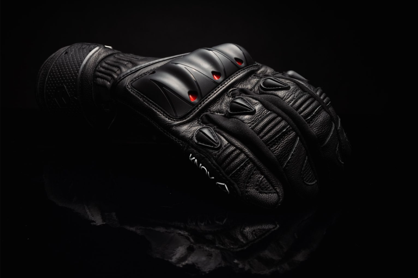 Knox Oulton MK2 Sport Leather Gloves | Men | Black/Red | 1011352110030 