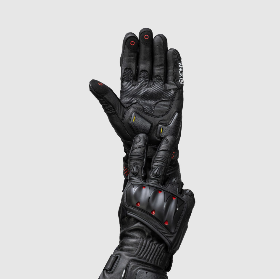 Knox Oulton MK2 Sport Leather Gloves | Men | Black/Red | 1011352110030 