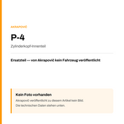 Akrapovic Zylinderkopf-Innenteil P-4 — Platzhalter, kein Herstellerfoto verfügbar