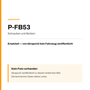 Akrapovic Schrauben und Muttern P-FB53 — Platzhalter, kein Herstellerfoto verfügbar