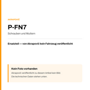 Akrapovic Schrauben und Muttern P-FN7 — Platzhalter, kein Herstellerfoto verfügbar
