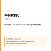 Akrapovic Aufkleber P-HF390 — Platzhalter, kein Herstellerfoto verfügbar