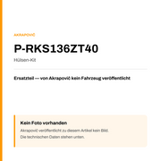 Akrapovic Hülsen-Kit P-RKS136ZT40 — Platzhalter, kein Herstellerfoto verfügbar