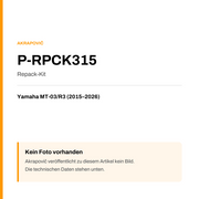 Akrapovic Repack-Kit Yamaha MT-03 / R3 (15-26) P-RPCK315 — Platzhalter, kein Herstellerfoto verfügbar