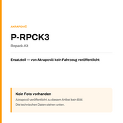 Akrapovic Repack-Kit P-RPCK3 — Platzhalter, kein Herstellerfoto verfügbar