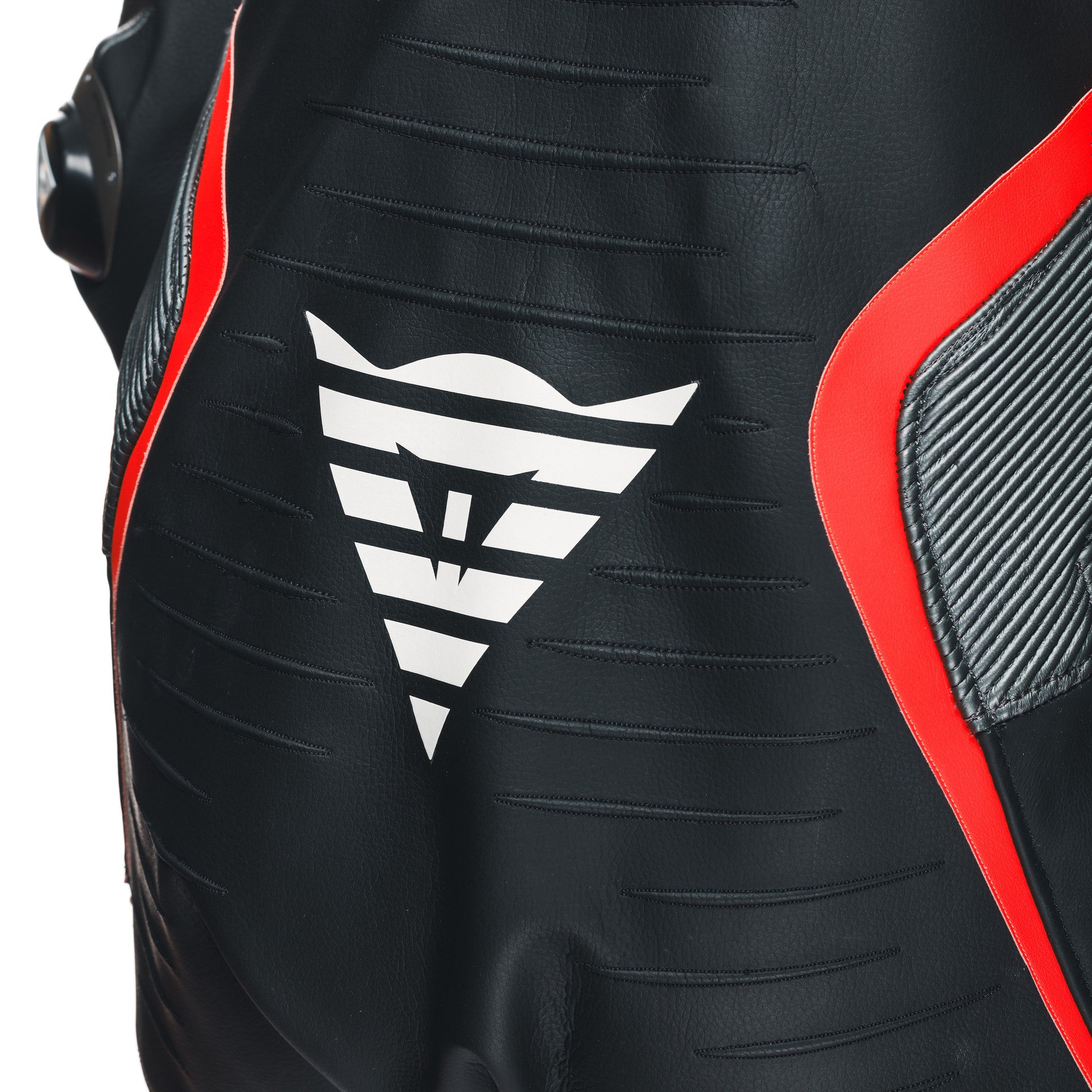 Dainese Audax D-Zip one-piece leather combination-perforated racing suit | Men | Black/red