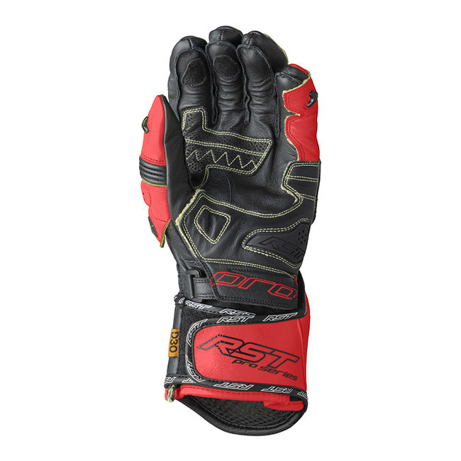 RST Pro Series GP D3O luvas de couro para motociclo | Homem | Vermelho/Preto | 103715 