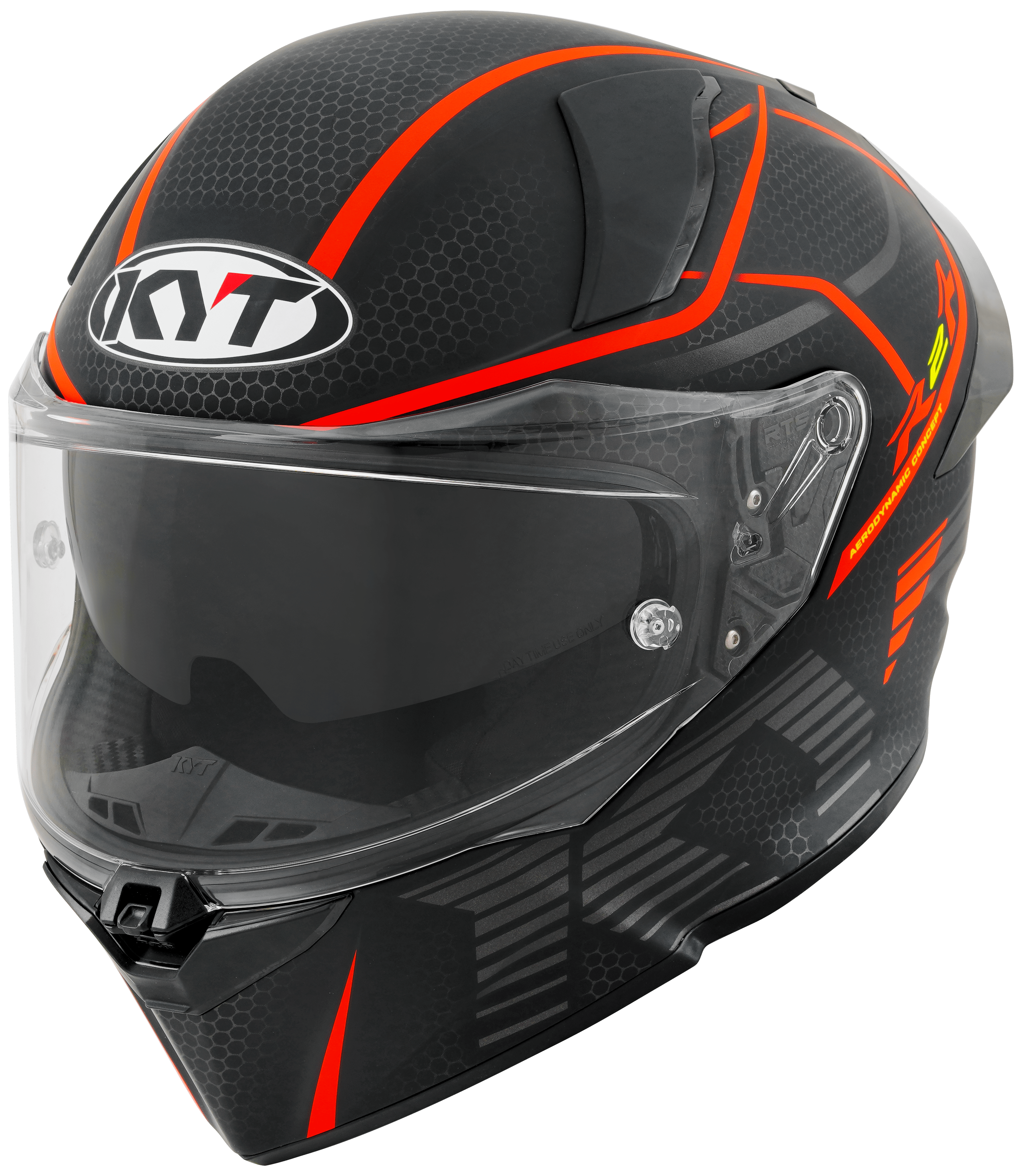 KYT R2R Capacete Concept Matte Preto / Vermelho Y6R20008 