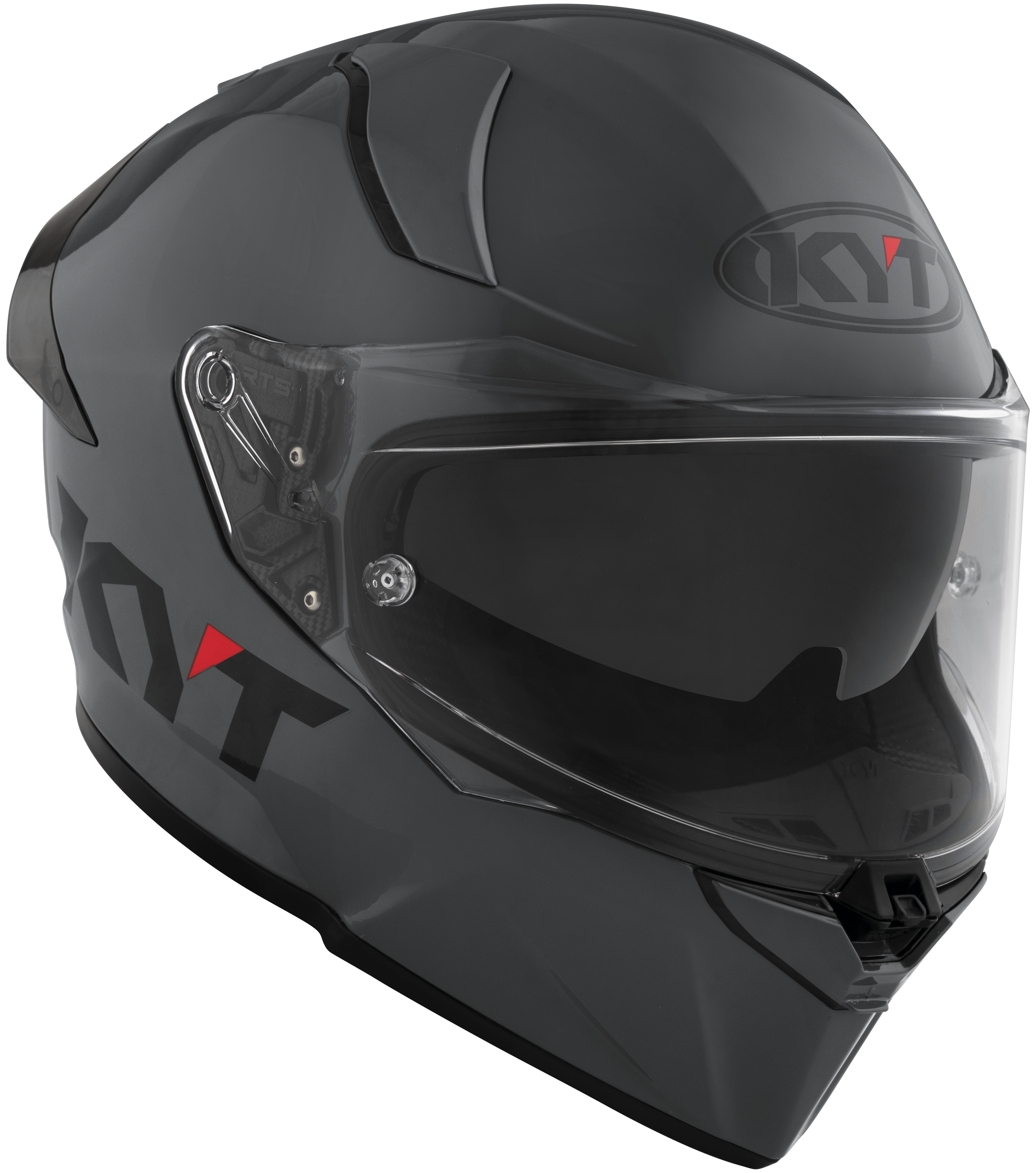 KYT R2R Capacete Liso Cinza Y6R200W1 