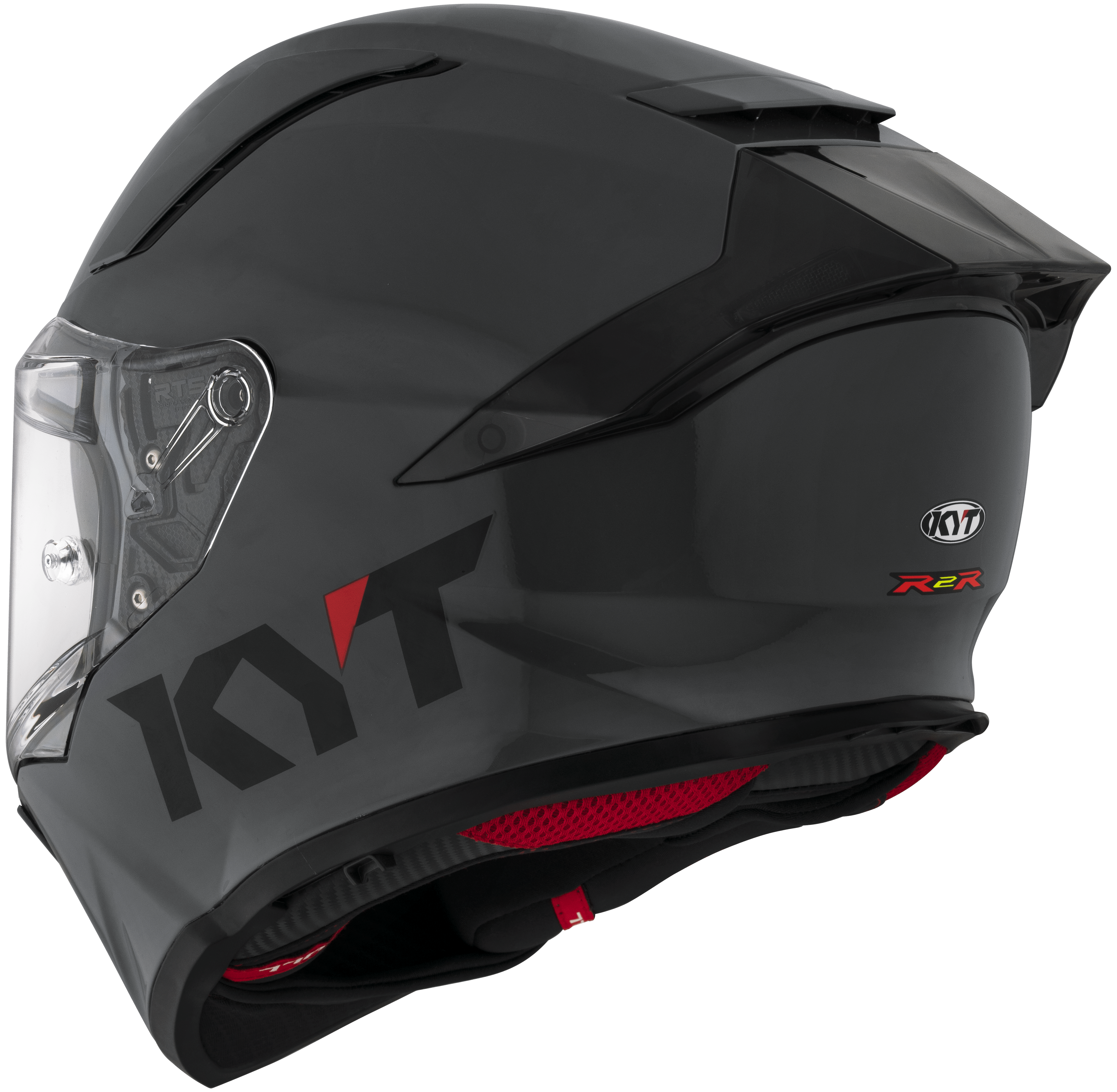 KYT R2R Capacete Liso Cinza Y6R200W1 
