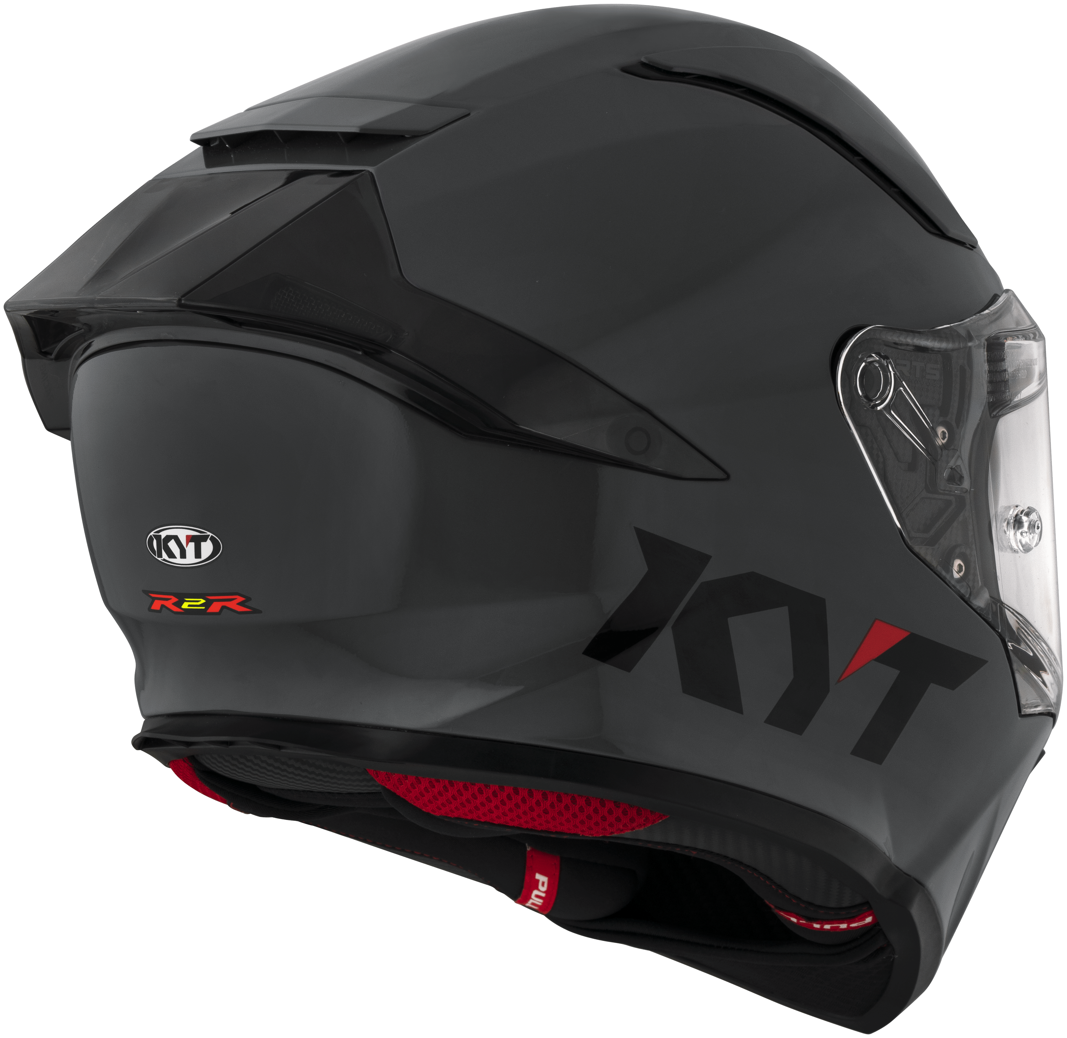 KYT R2R Capacete Liso Cinza Y6R200W1 