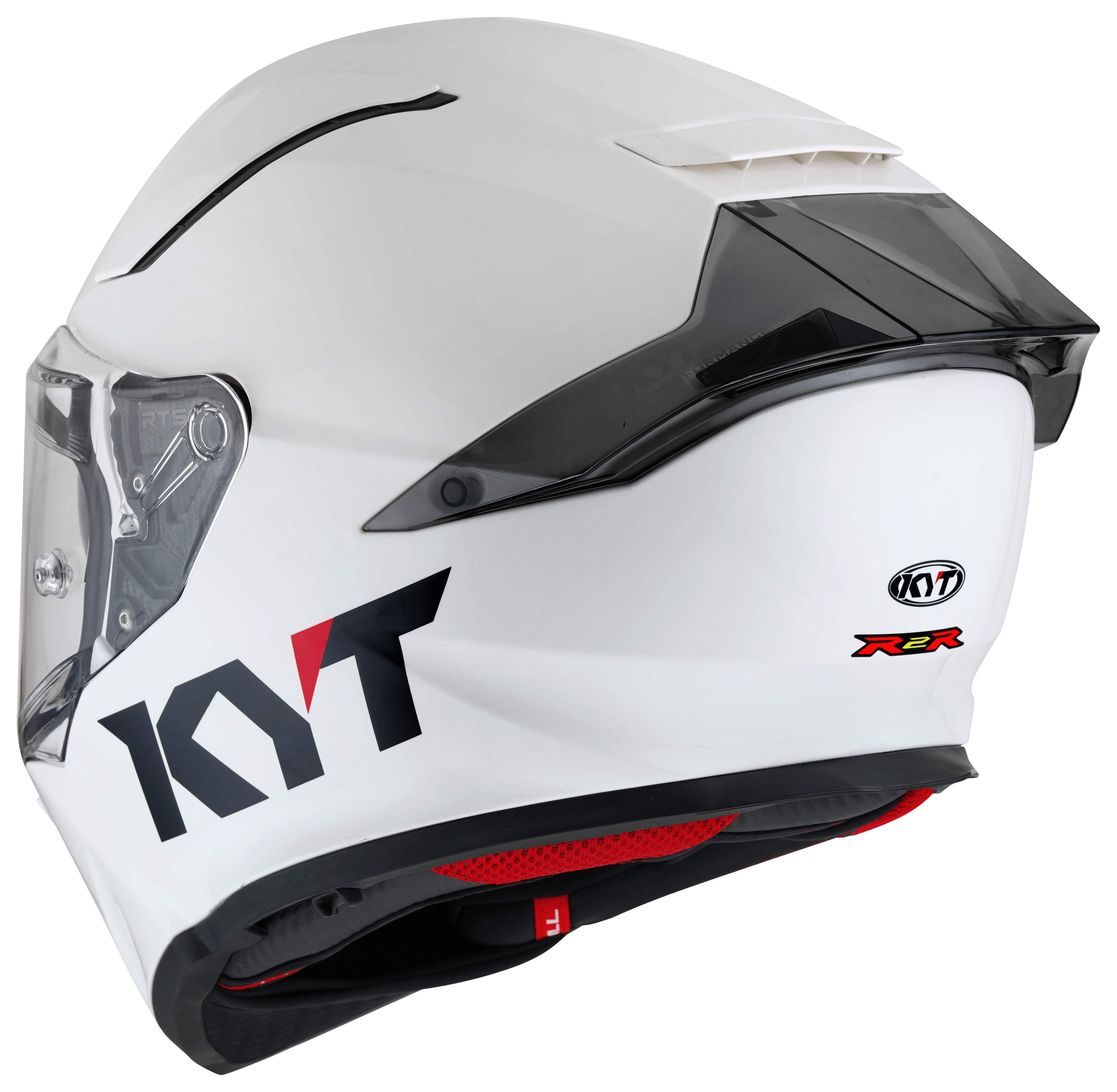 KYT R2R Capacete Liso Branco Y6R200W3 