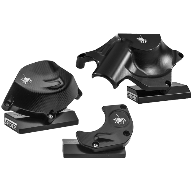 Tampa de proteção de motor em alumínio Spider Racing para Yamaha YZF-R6 RJ11, RJ15 e RJ27 (06-25) 20.Y151 