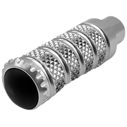 Light-tech replacement footrest Track-Fest 85.5 mm-silver/black | RFTR318