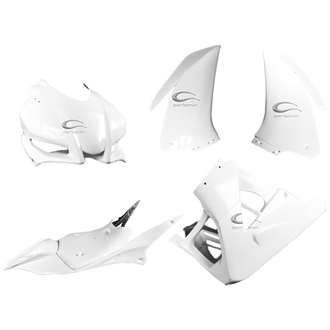 Conjunto completo de carenagens Avio Fiber Aprilia RSV4/RR/RF/1100 Factory (15-20) Carbonin 
