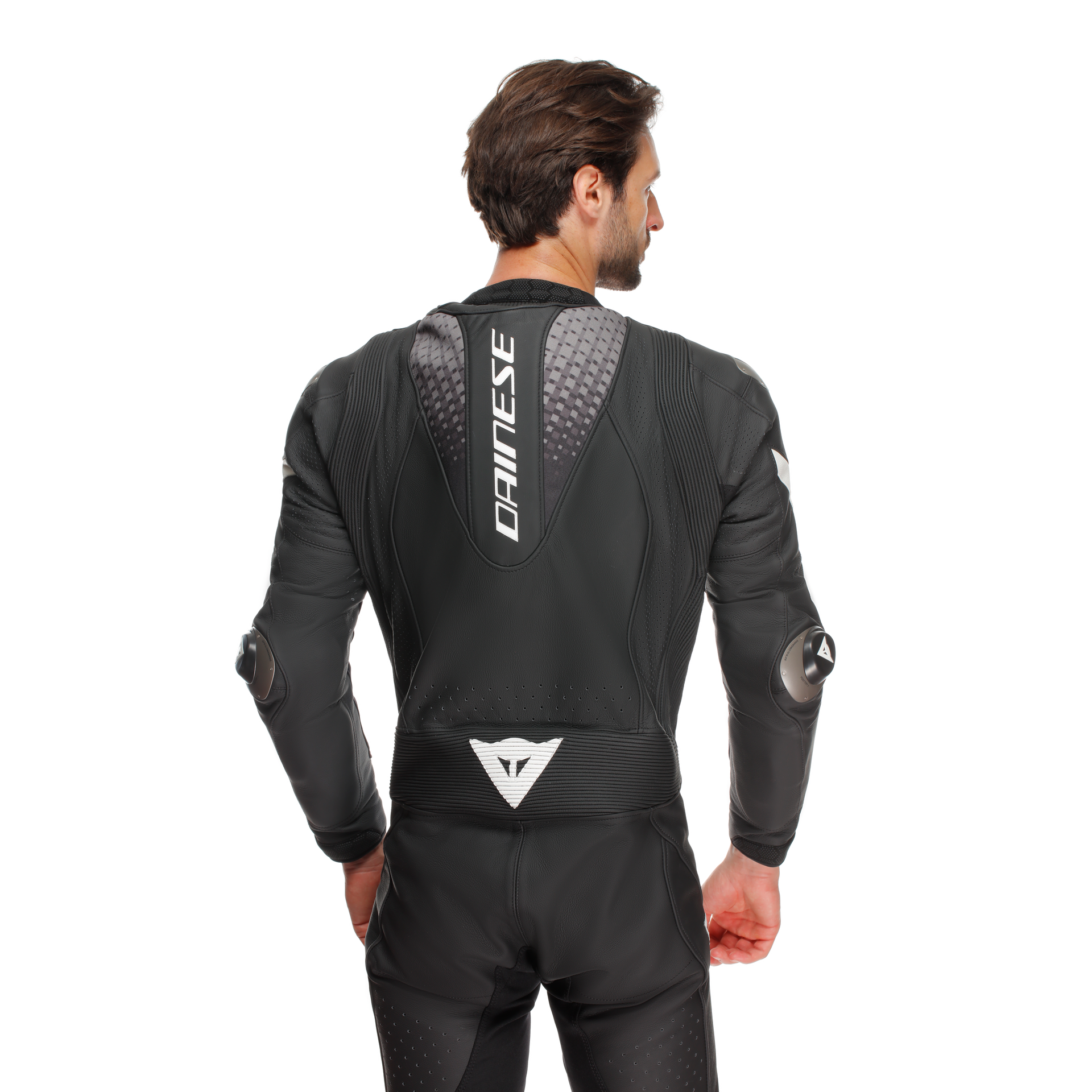 Dainese Laguna SECA 6 one -piece leather combination - perforated racing suit | Men | Black-and-white