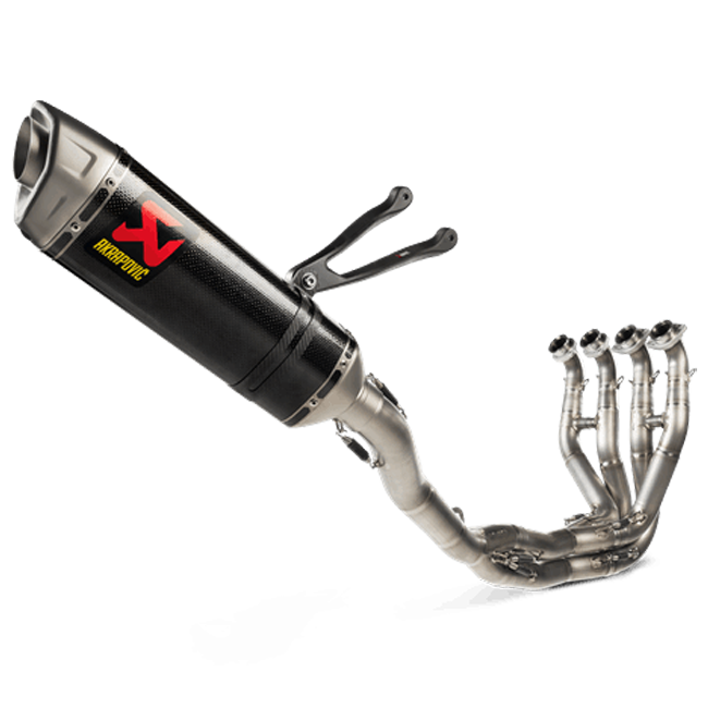 Linha de Evolução Akrapovic (Titânio) Kawasaki ZX-10 R/RR (21-25) S-K10E10-RC 