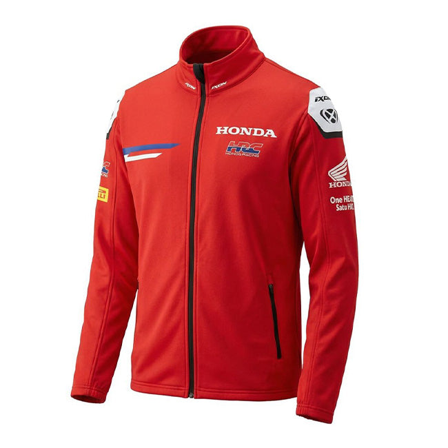 Honda HRC Racing Team Jaqueta de Fato de Treino (hoodie) Zip Replica Rot 2026 para Homem IXON 