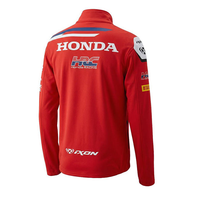 Honda HRC Racing Team Jaqueta de Fato de Treino (hoodie) Zip Replica Rot 2026 para Homem IXON 