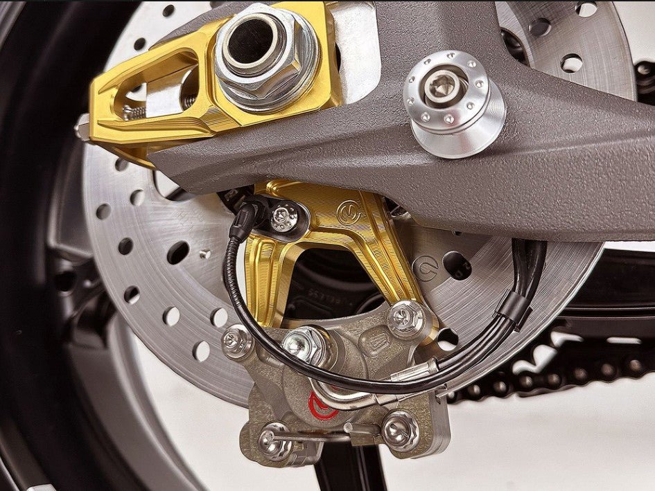 Kit de tensores de corrente com suporte de pinça de travão e Brembo P2-24 64mm X206001 Motocorse Ducati Panigale V4/S (2025) 