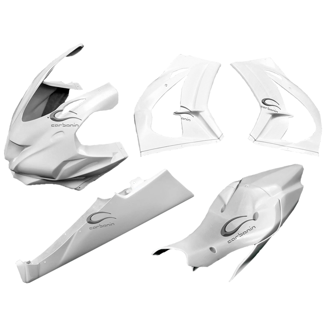 Conjunto completo de carenagens Avio Fiber Kawasaki ZX-10 R/RR (16-20) Carbonin 