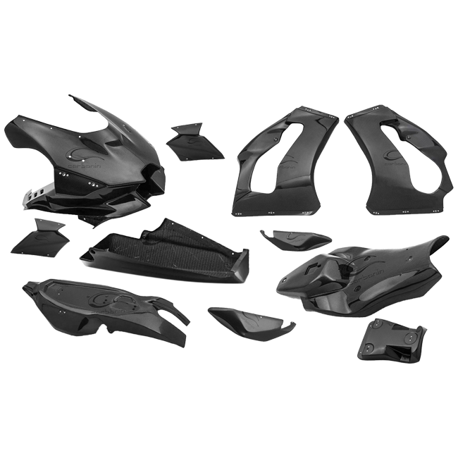 Conjunto completo de carenagens em carbono Kawasaki ZX-10 R/RR (21-25) Carbonin 