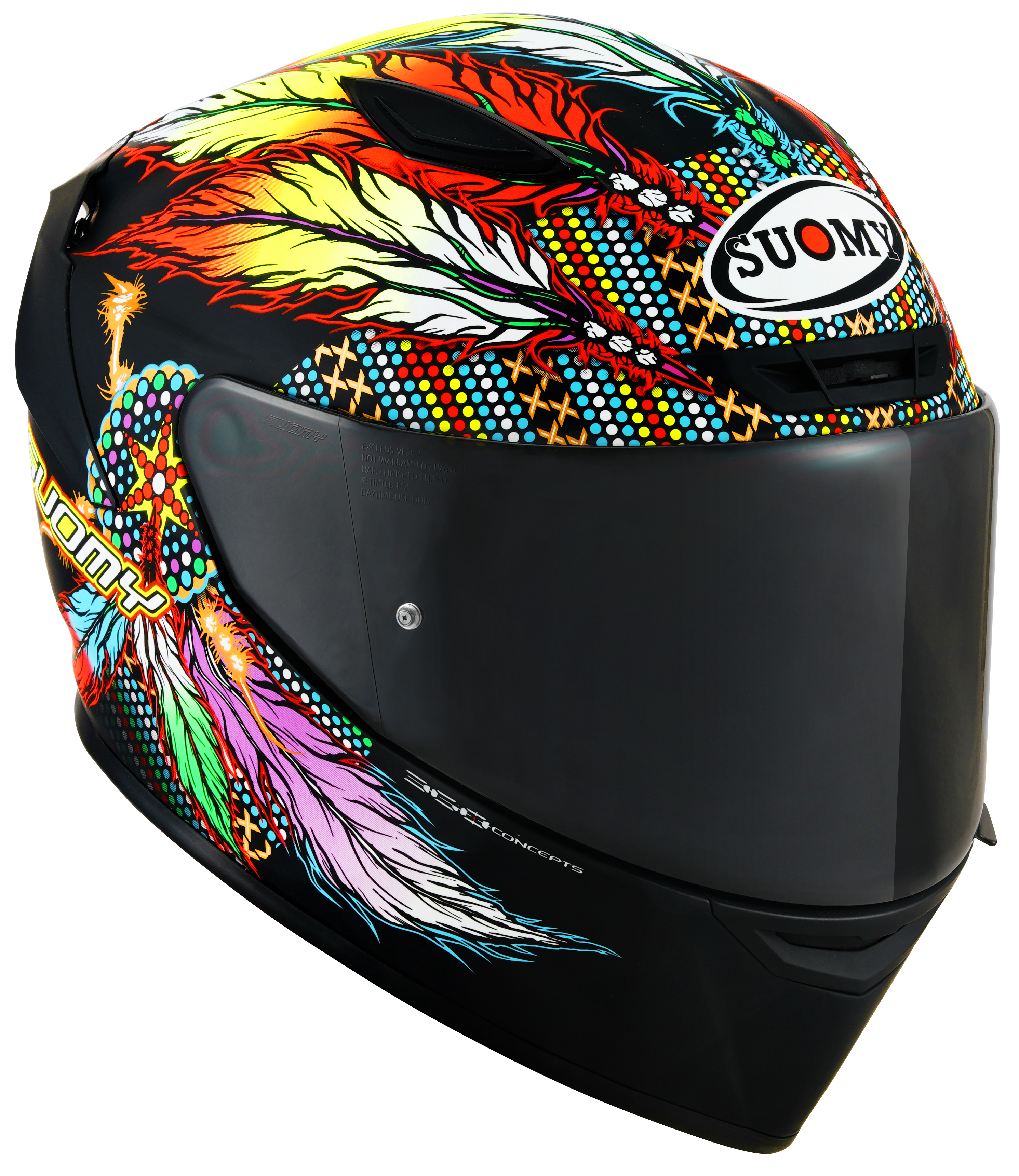 Capacete Suomy Track-1 Chieftain Preto Fosco K6T10014 