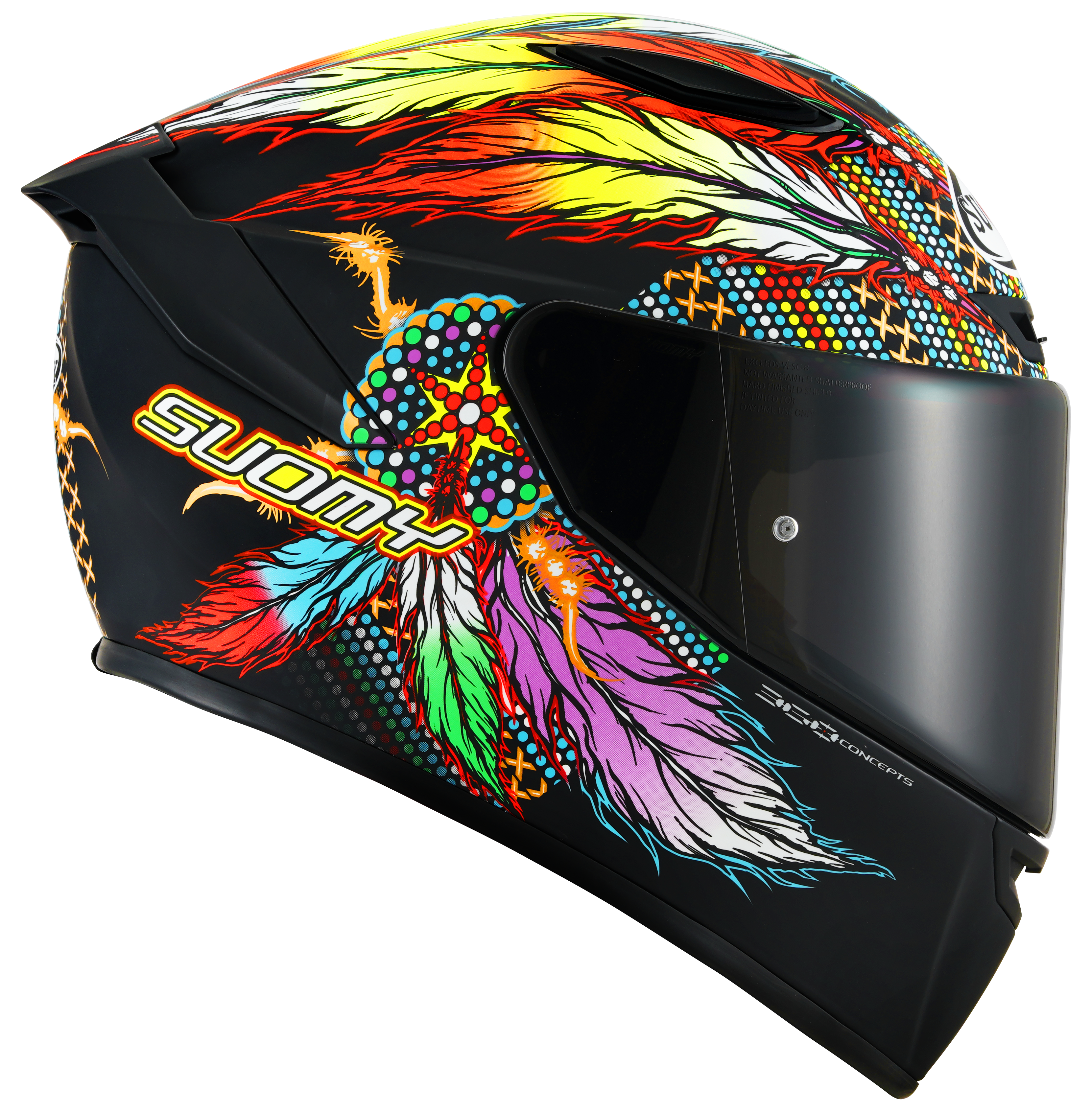 Capacete Suomy Track-1 Chieftain Preto Fosco K6T10014 