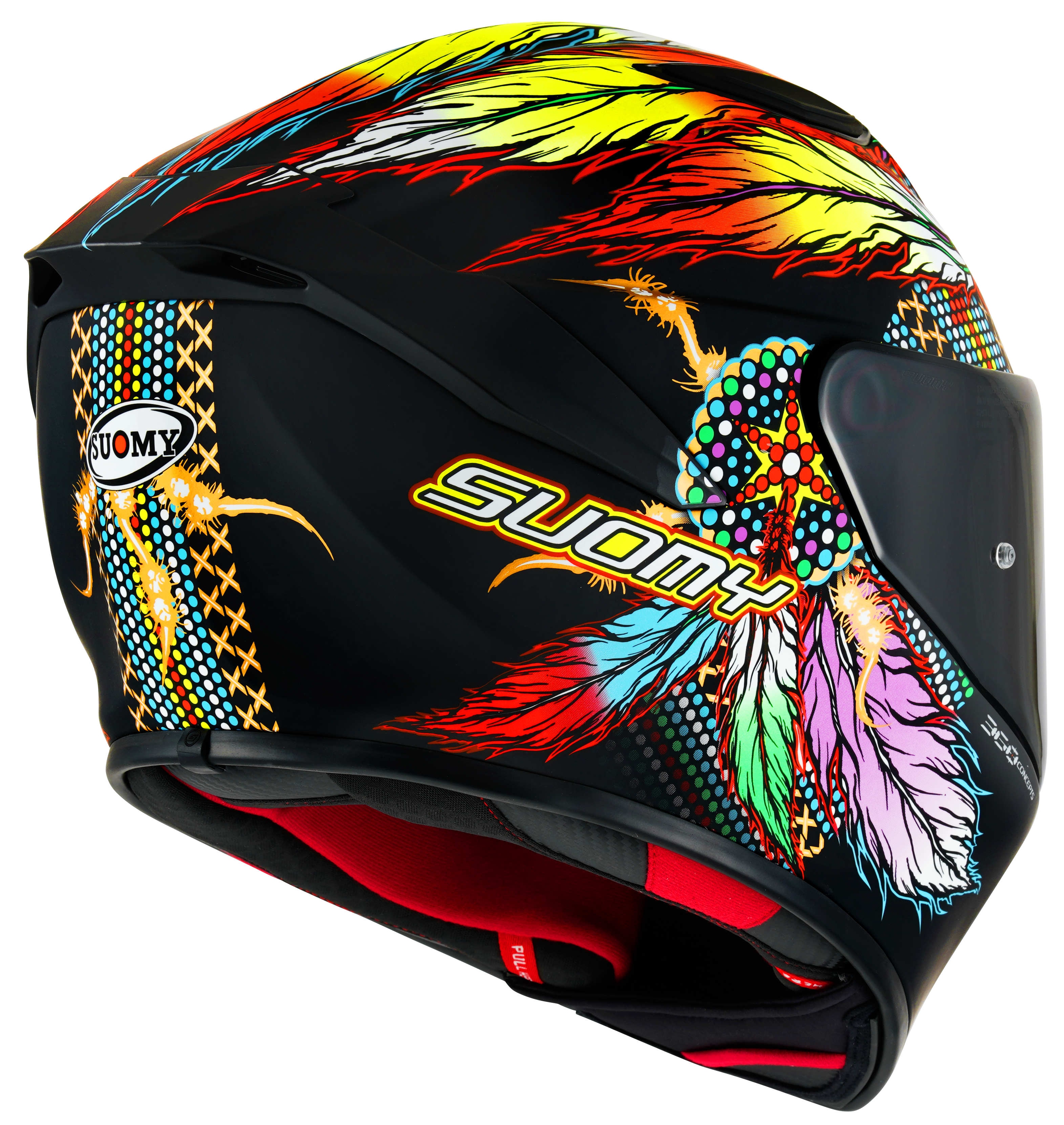 Capacete Suomy Track-1 Chieftain Preto Fosco K6T10014 