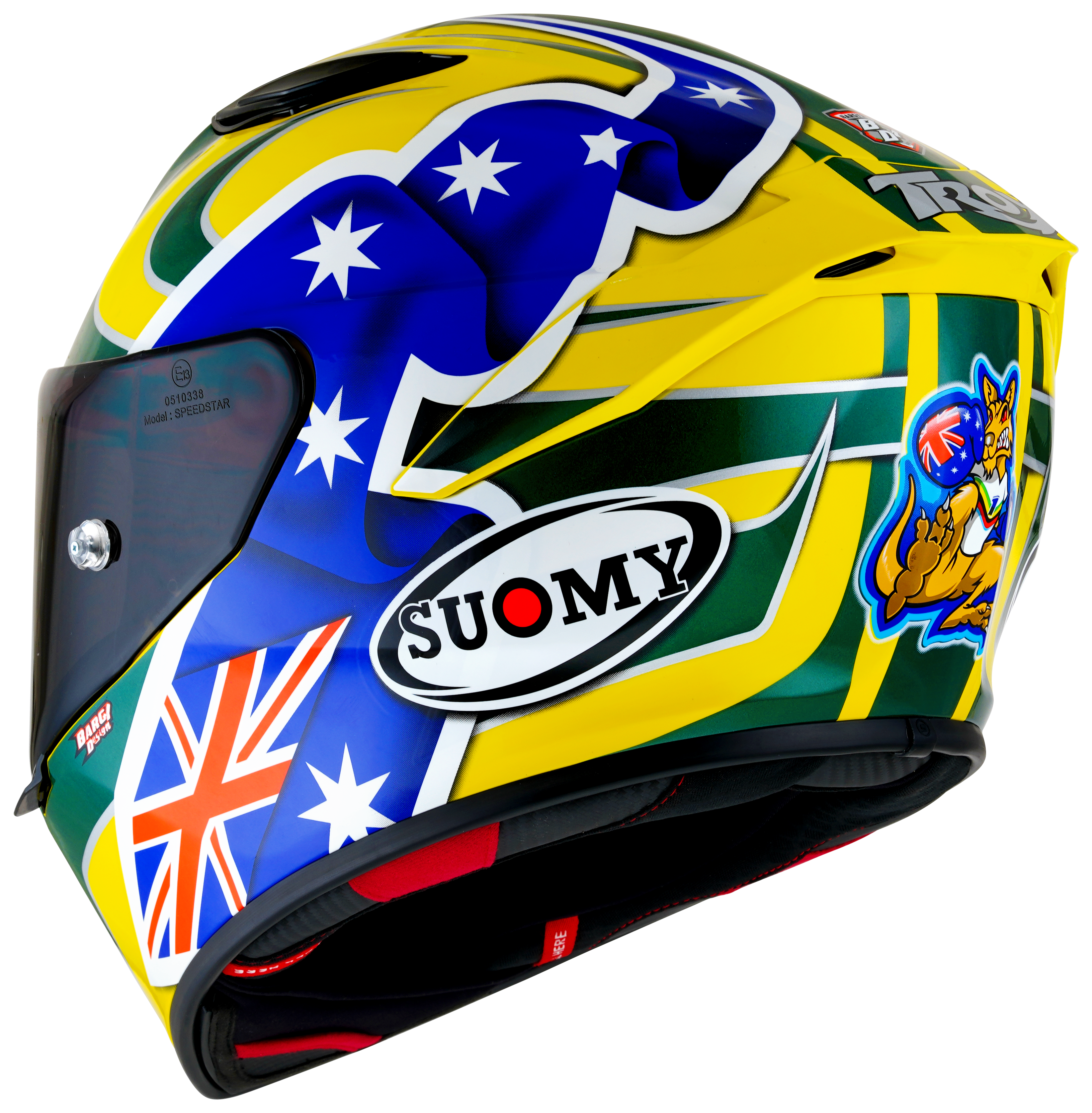 Suomy Track-1 Capacete Troy Bayliss 2005 Réplica K6T10017 