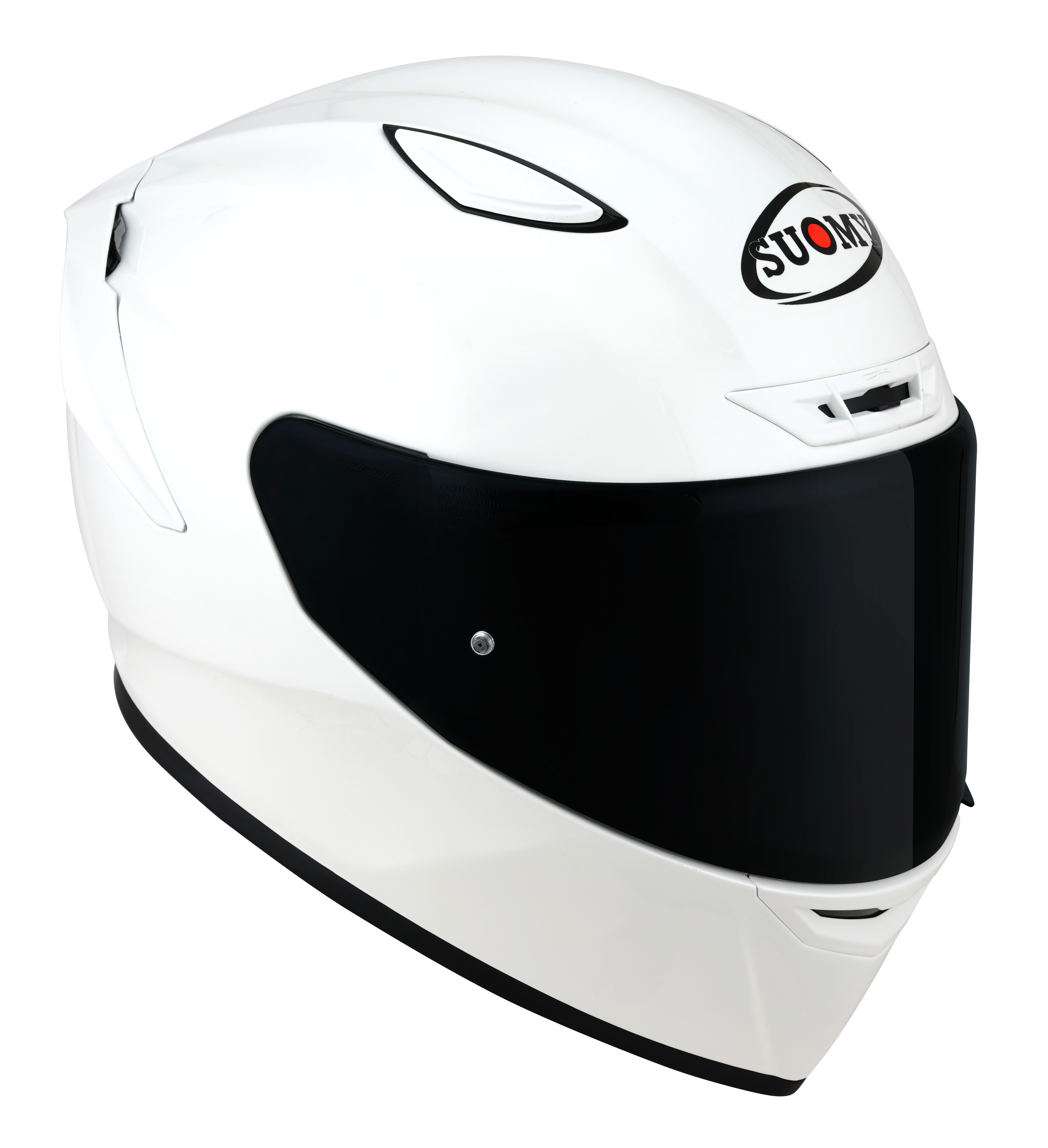 Capacete Suomy Track-1 branco brilhante K6T100W3 