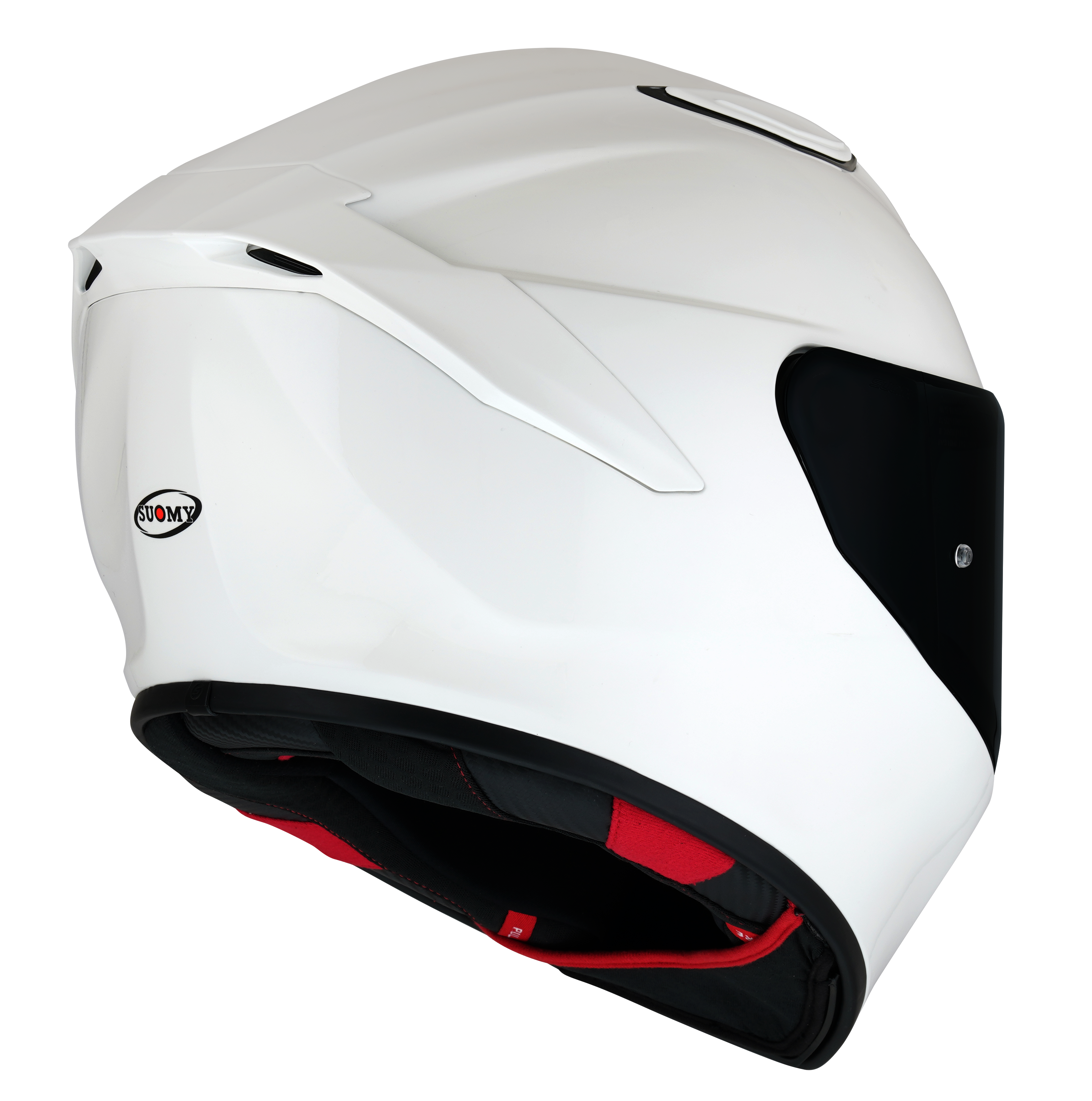 Capacete Suomy Track-1 branco brilhante K6T100W3 