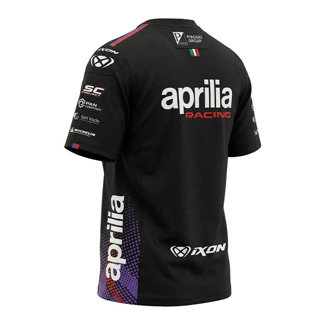 Camisola (T-Shirt) Replica da Equipa de Corridas Aprilia 2026 para Homem IXON 