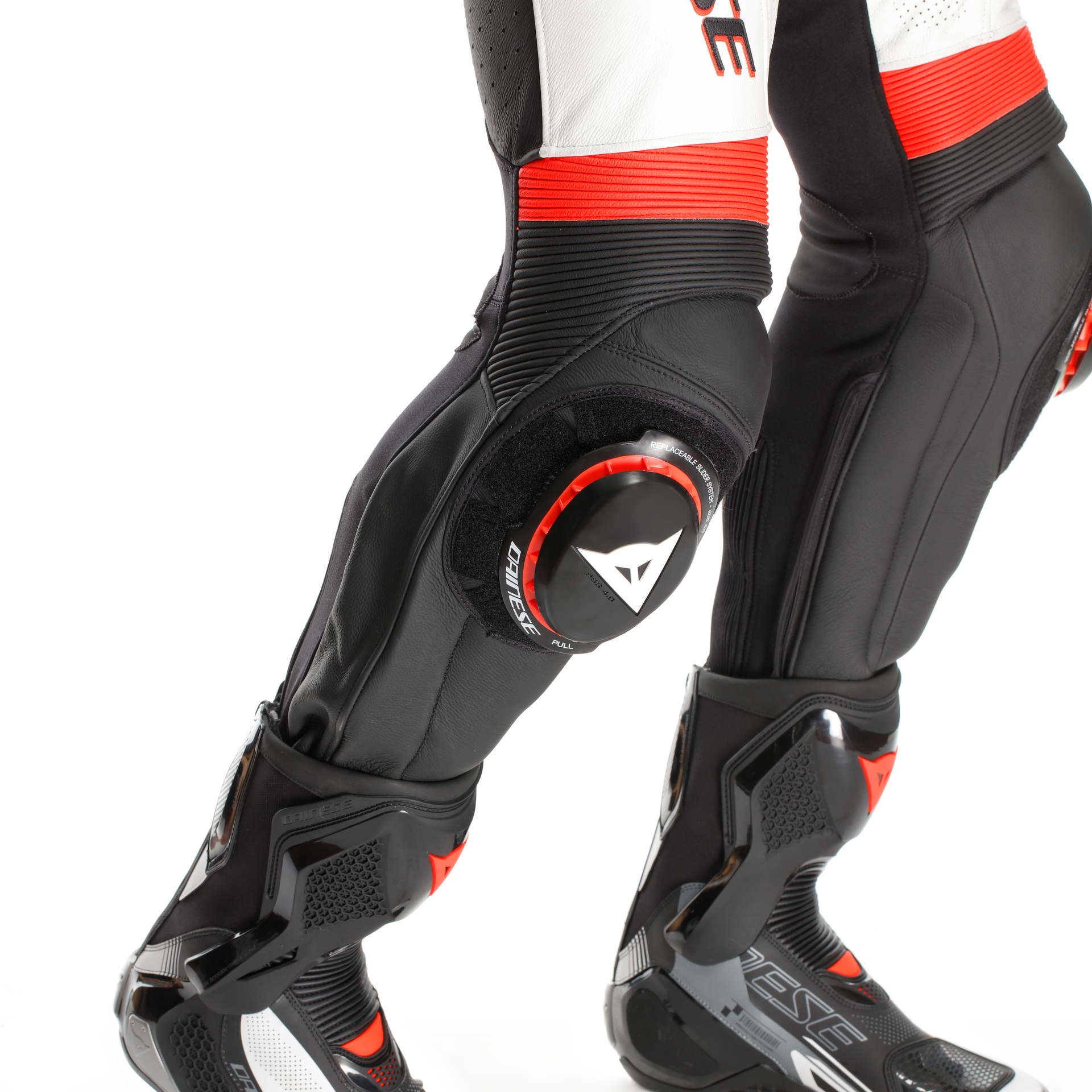 Dainese Laguna SECA 6 one -piece leather combination - perforated racing suit | Men | White/red