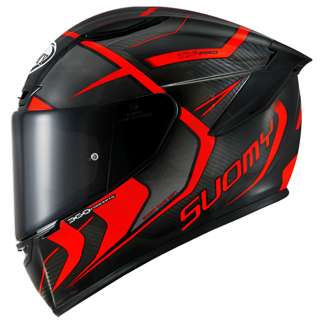 Capacete Suomy TX-Pro Carbon Advance Vermelho Fluorescente K6TX0003 