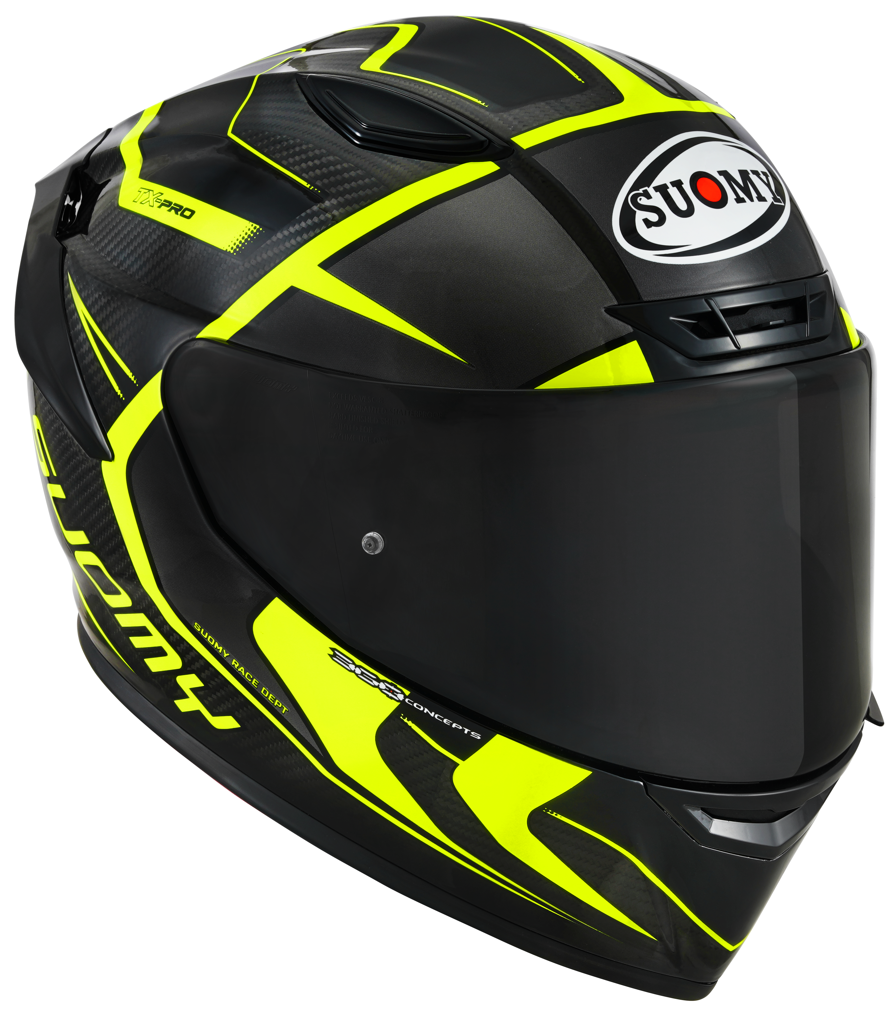 Suomy TX-Pro Helm Carbon Advance Gelb Fluo K6TX0005
