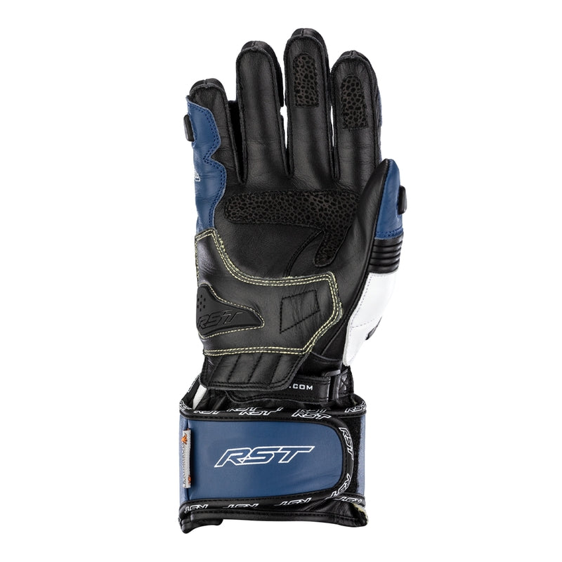 RST Tractech Evo 4 luvas de couro para motociclo | Homem | Azul/Branco/Preto | 102666 